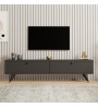Έπιπλο τηλεόρασης χρώμα Ανθρακί 160x25x35εκ.