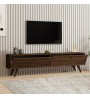 Έπιπλο τηλεόρασης χρώμα Καρυδί 160x25x35εκ.