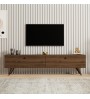 Έπιπλο τηλεόρασης χρώμα Καρυδί 160x25x35εκ.