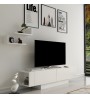 Έπιπλο τηλεόρασης χρώμα λευκό 150x31,5x41,6εκ.