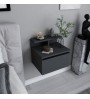 Κομοδίνο επιτοίχιο χρώμα ανθρακί 39,8x31,9x35εκ.