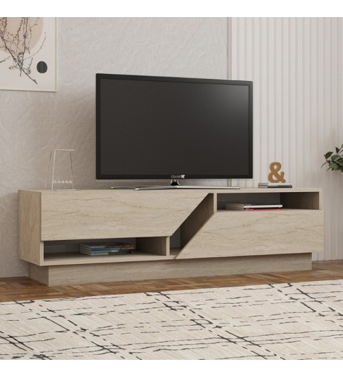 Έπιπλο τηλεόρασης χρώμα travertine 160x40x45εκ.