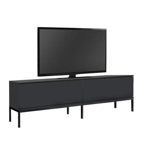Έπιπλο τηλεόρασης χρώμα μαύρο 180x30x47εκ.