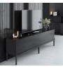 Έπιπλο τηλεόρασης χρώμα μαύρο 180x30x47εκ.