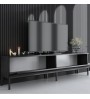 Έπιπλο τηλεόρασης χρώμα μαύρο 180x30x47εκ.