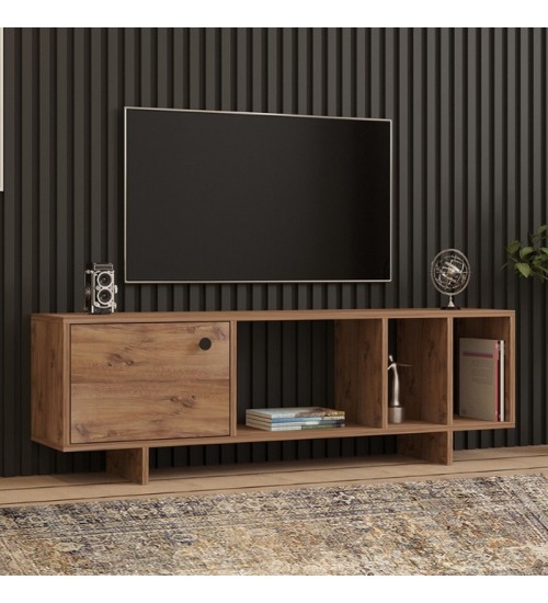 Έπιπλο τηλεόρασης χρώμα atlantic pine 140x29,9x45εκ.