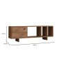 Έπιπλο τηλεόρασης χρώμα atlantic pine 140x29,9x45εκ.