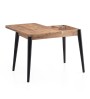 Τραπέζι επεκτεινόμενο χρώμα atlantic pine - μαύρο 100x60(120x100)x79,5εκ.