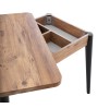 Τραπέζι επεκτεινόμενο χρώμα atlantic pine - μαύρο 100x60(120x100)x79,5εκ.