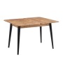 Τραπέζι επεκτεινόμενο χρώμα atlantic pine - μαύρο 100x60(120x100)x79,5εκ.