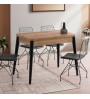 Τραπέζι επεκτεινόμενο χρώμα atlantic pine - μαύρο 100x60(120x100)x79,5εκ.