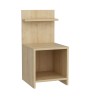 Κομοδίνο χρώμα sapphire oak 35x37x72εκ.