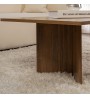 Τραπεζάκι σαλονιού χρώμα καρυδί 119x60x40εκ.