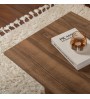 Τραπεζάκι σαλονιού χρώμα καρυδί 119x60x40εκ.