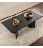 Τραπεζάκι σαλονιού χρώμα black wood 119x60x40εκ.