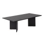 Τραπεζάκι σαλονιού χρώμα black wood 119x60x40εκ.