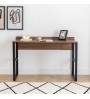 Γραφείο εργασίας χρώμα καρυδί - μαύρο 120x60x78,8εκ.