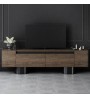 Έπιπλο τηλεόρασης χρώμα Καρυδί 180x30x50εκ.