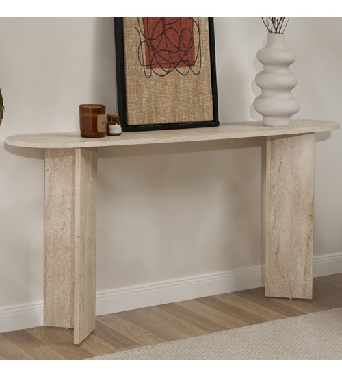 Κονσόλα χρώμα travertine 150x35x75εκ.