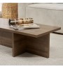 Τραπεζάκι σαλονιού χρώμα καρυδί 120x45x30εκ.