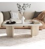 Τραπεζάκι σαλονιού χρώμα sandstone - travertine 120x60x41,4εκ.