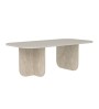 Τραπεζάκι σαλονιού χρώμα sandstone - travertine 120x60x41,4εκ.