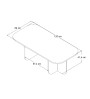 Τραπεζάκι σαλονιού χρώμα atlantic pine 120x60x41,4εκ.