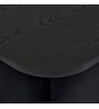 Τραπεζάκι σαλονιού χρώμα black wood 120x60x41,4εκ.