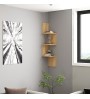 Ραφιέρα τοίχου γωνιακή χρώμα sapphire oak 25x25x105,4εκ.