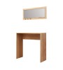Κονσόλα με καθρέπτη χρώμα oak 80x30x82εκ.