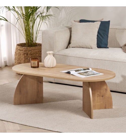 Τραπεζάκι σαλονιού χρώμα sapphire oak 120x60x40εκ.