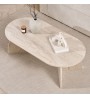 Τραπεζάκι σαλονιού χρώμα travertine 120x60x40εκ.