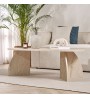Τραπεζάκι σαλονιού χρώμα travertine 120x60x40εκ.