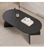 Τραπεζάκι σαλονιού χρώμα black wood 120x60x40εκ.