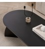 Τραπεζάκι σαλονιού χρώμα black wood 120x60x40εκ.