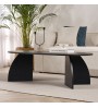 Τραπεζάκι σαλονιού χρώμα black wood 120x60x40εκ.