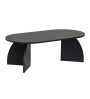 Τραπεζάκι σαλονιού χρώμα black wood 120x60x40εκ.