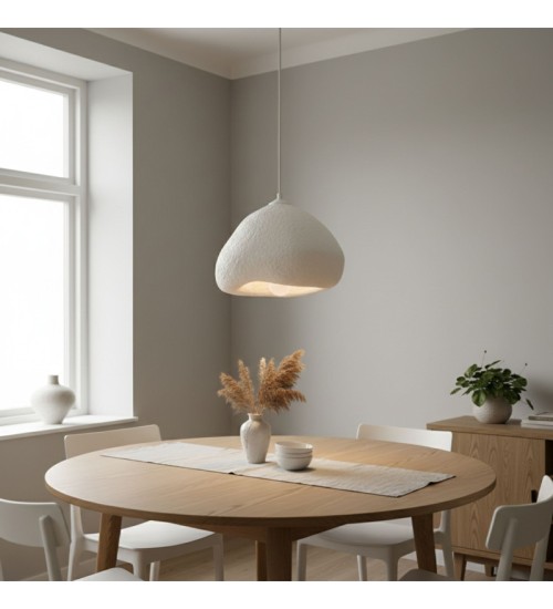 Φωτιστικό οροφής fiberglass μονόφωτο χρώμα λευκό 32x28x120εκ.