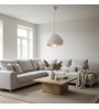 Φωτιστικό οροφής fiberglass μονόφωτο χρώμα λευκό 32x28x120εκ.