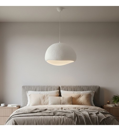 Φωτιστικό οροφής fiberglass μονόφωτο χρώμα λευκό 50x44x120εκ.