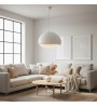 Φωτιστικό οροφής fiberglass μονόφωτο χρώμα λευκό 50x44x120εκ.
