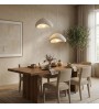 Φωτιστικό οροφής fiberglass δίφωτο χρώμα λευκό Ø74x115εκ.