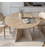 Τραπέζι χρώμα travertine Ø120x75εκ.