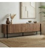 Έπιπλο τηλεόρασης χρώμα καρυδί 180x30x45,5εκ.