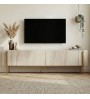 Έπιπλο τηλεόρασης Xρώμα Travertine - Xρυσό 180x30x45,5εκ.