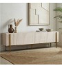 Έπιπλο τηλεόρασης Xρώμα Travertine - Xρυσό 180x30x45,5εκ.