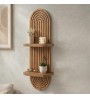 Ραφιέρα τοίχου χρώμα oak 26x13x70εκ.