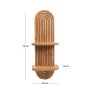 Ραφιέρα τοίχου χρώμα oak 26x13x70εκ.