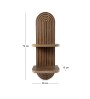 Ραφιέρα τοίχου χρώμα wenge 26x13x70εκ.