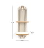Ραφιέρα τοίχου χρώμα λευκό - oak 26x13x70εκ.